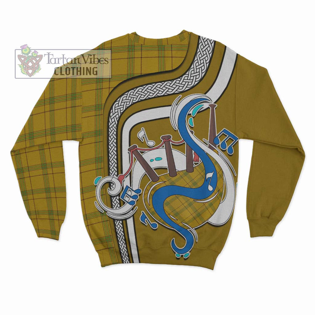 Tartan Vibes Clothing Houston Tartan Sweatshirt with Epic Bagpipe Style