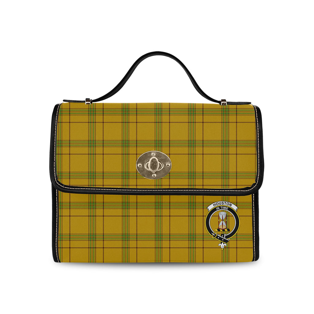 houston-tartan-leather-strap-waterproof-canvas-bag-with-family-crest