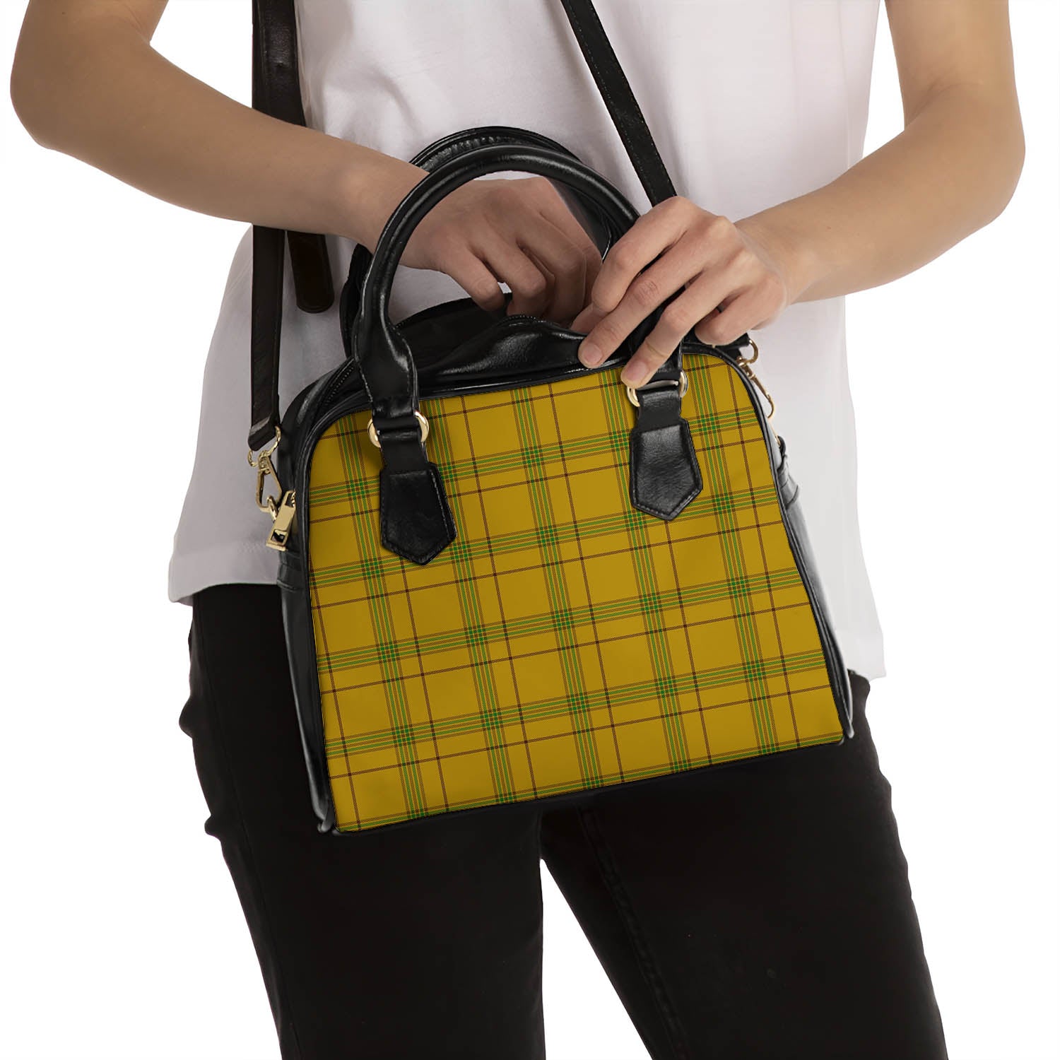 Houston Tartan Shoulder Handbags - Tartanvibesclothing