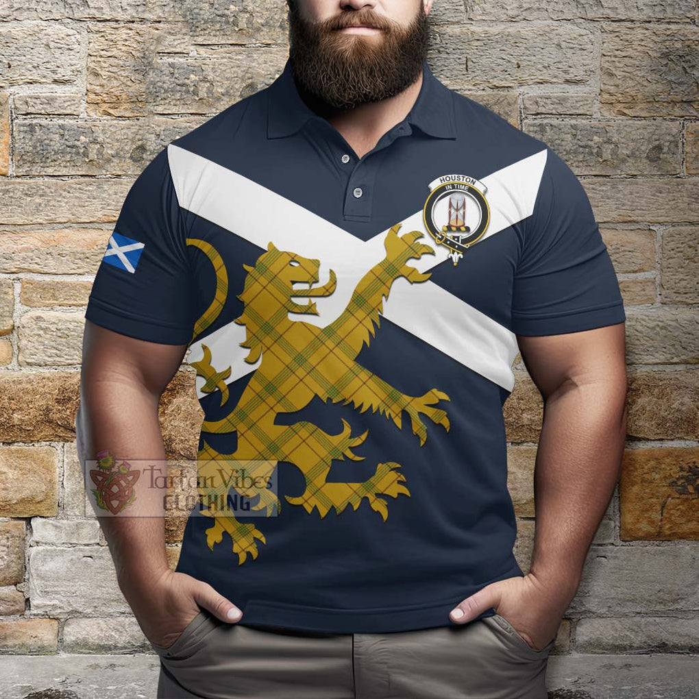 Tartan Vibes Clothing Houston Tartan Lion Rampant Polo Shirt – Proudly Display Your Heritage with Alba Gu Brath and Clan Name