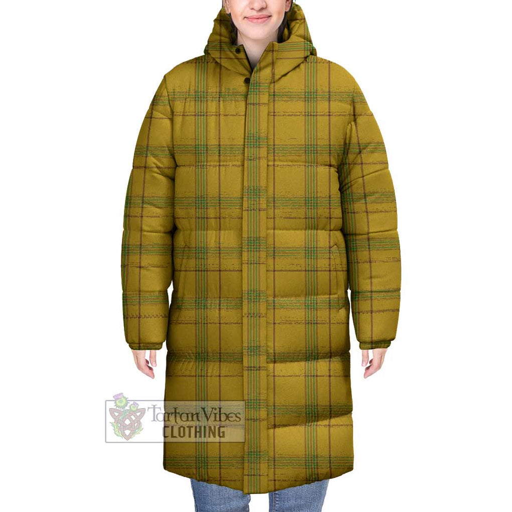 Tartan Vibes Clothing Houston Tartan Long Down Jacket