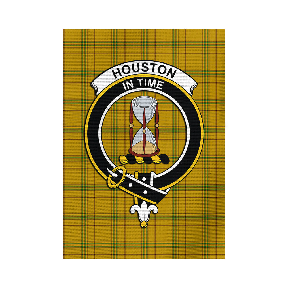 Houston Tartan Flag with Family Crest - Tartan Vibes Clothing