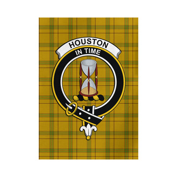 Houston Tartan Garden Flag with Family Crest - Tartan Vibes Clothing