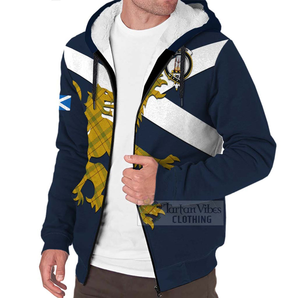 Tartan Vibes Clothing Houston Tartan Lion Rampant Sherpa Hoodie – Proudly Display Your Heritage with Alba Gu Brath and Clan Name