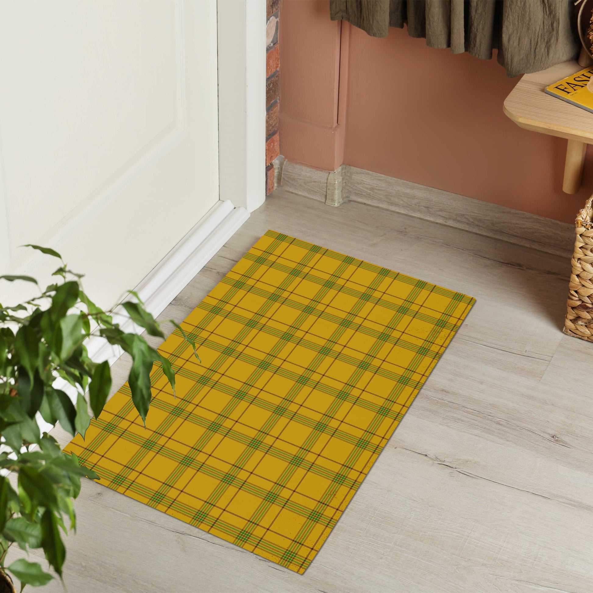 Houston Tartan Door Mat - Tartanvibesclothing