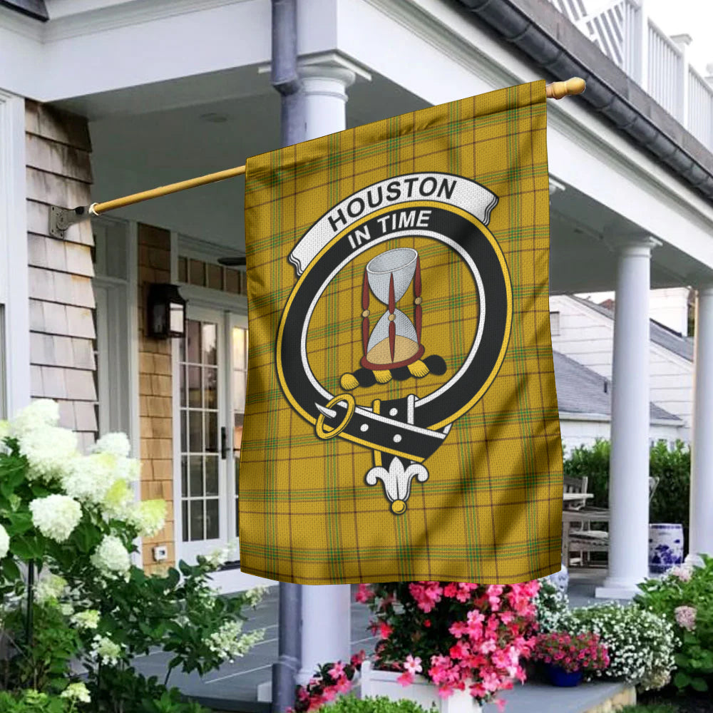 Houston Tartan Flag with Family Crest - Tartan Vibes Clothing