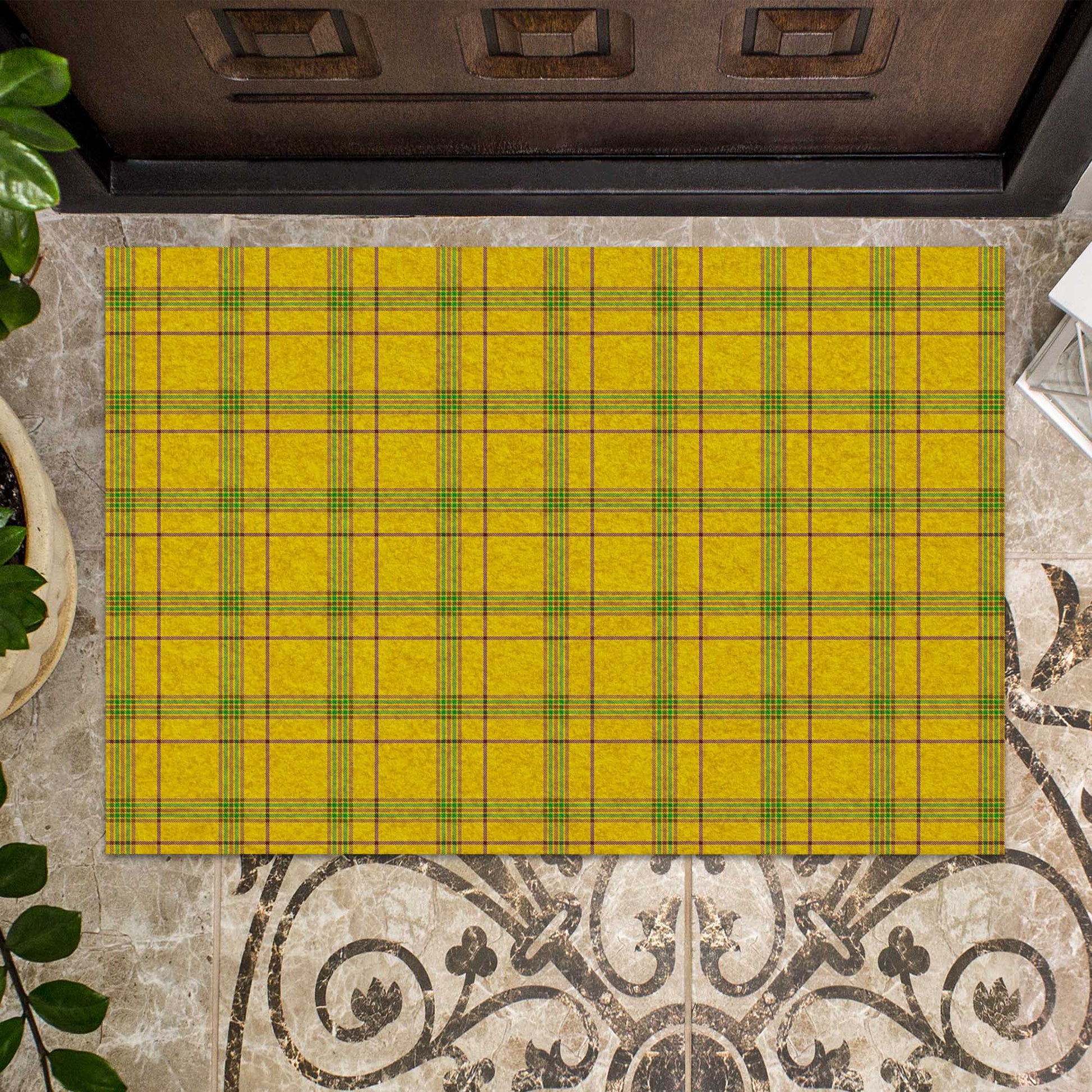 Houston Tartan Door Mat - Tartanvibesclothing