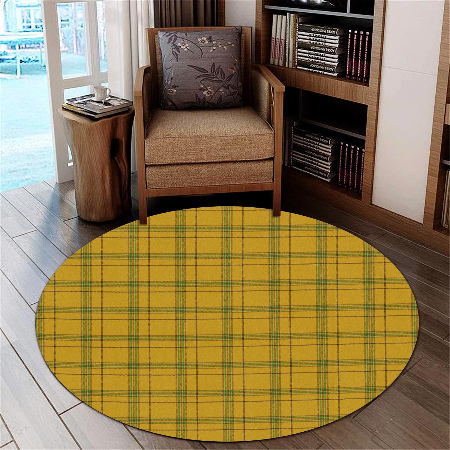 houston-tartan-round-rug