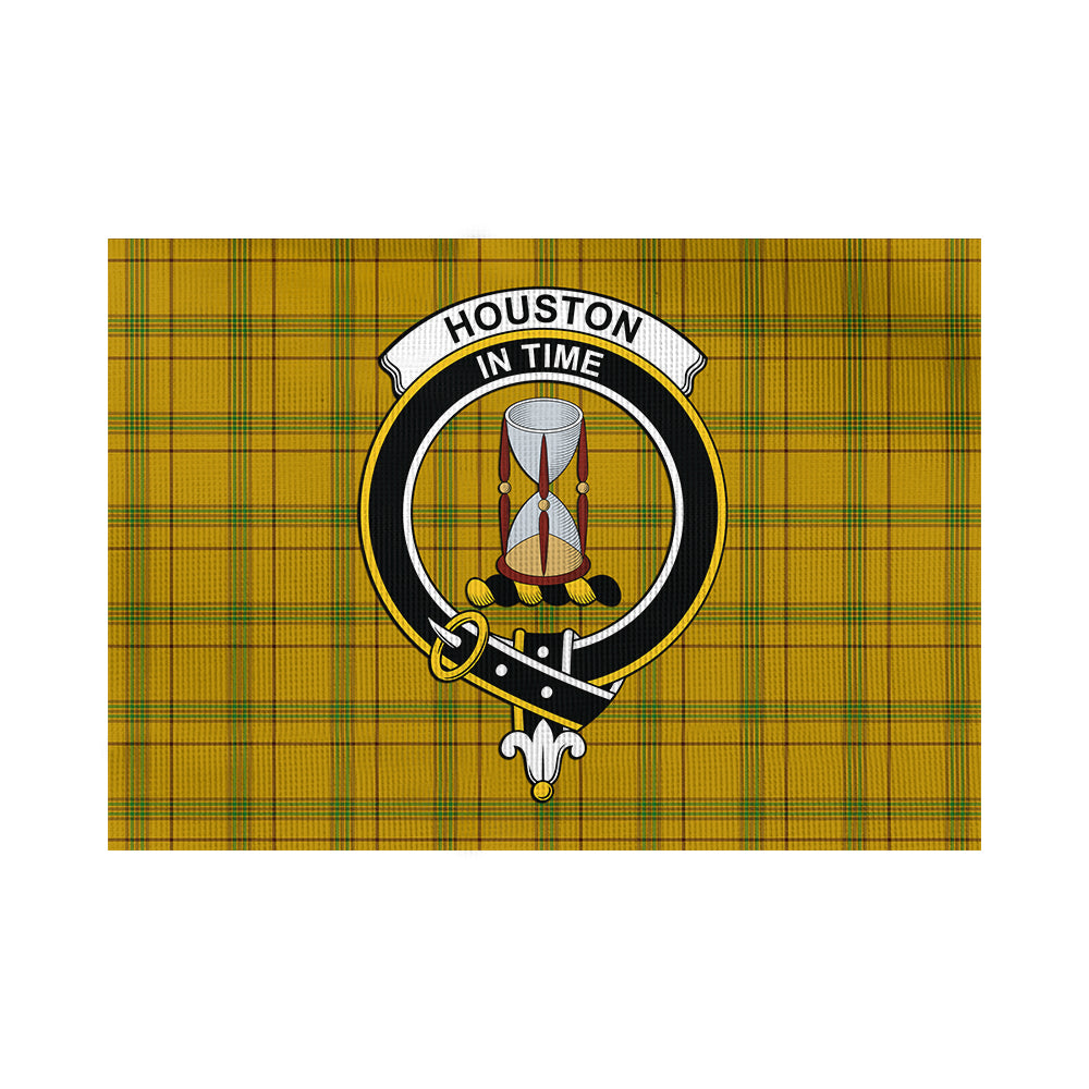 Houston Tartan Flag with Family Crest - Tartan Vibes Clothing