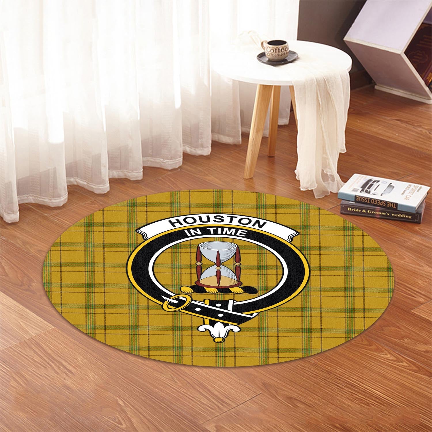 houston-tartan-round-rug-with-family-crest