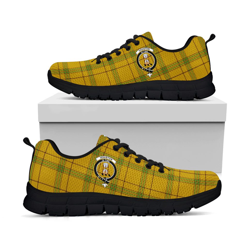 Houston Tartan Sneakers with Family Crest - Tartan Vibes Clothing