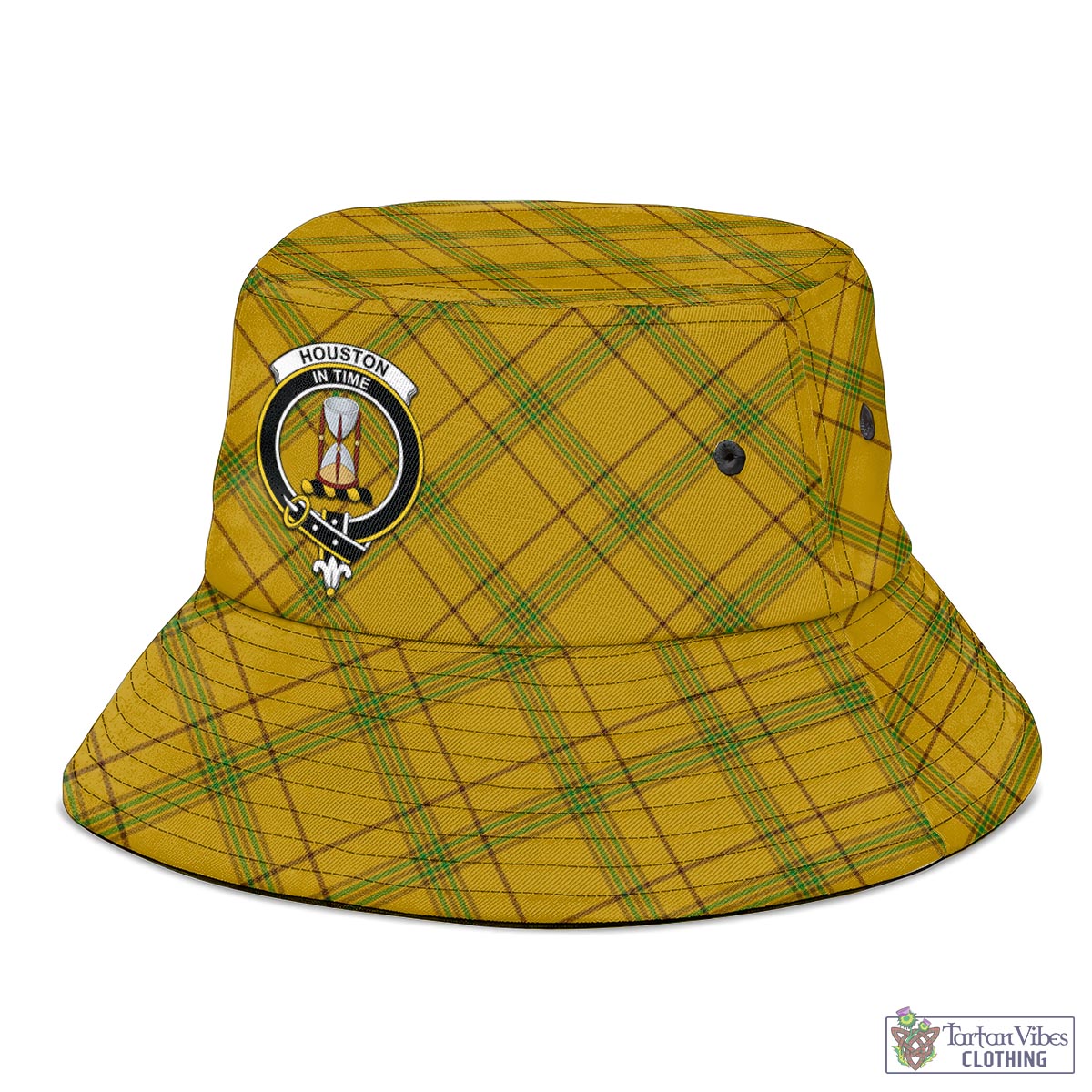 Tartan Vibes Clothing Houston Tartan Bucket Hat with Family Crest