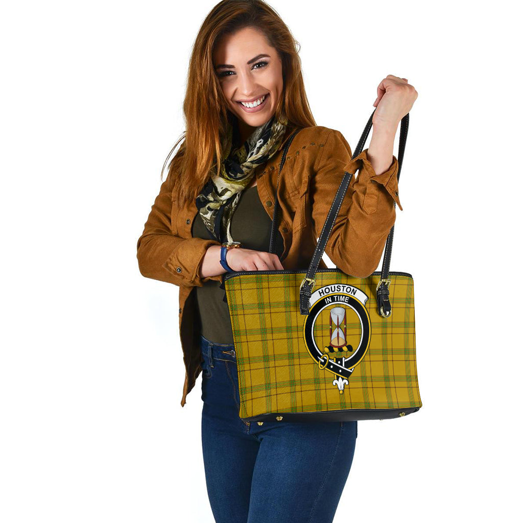 houston-tartan-leather-tote-bag-with-family-crest