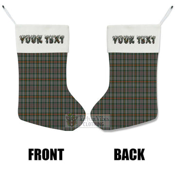 Howell of Wales Tartan Christmas Stocking with Personalized Text