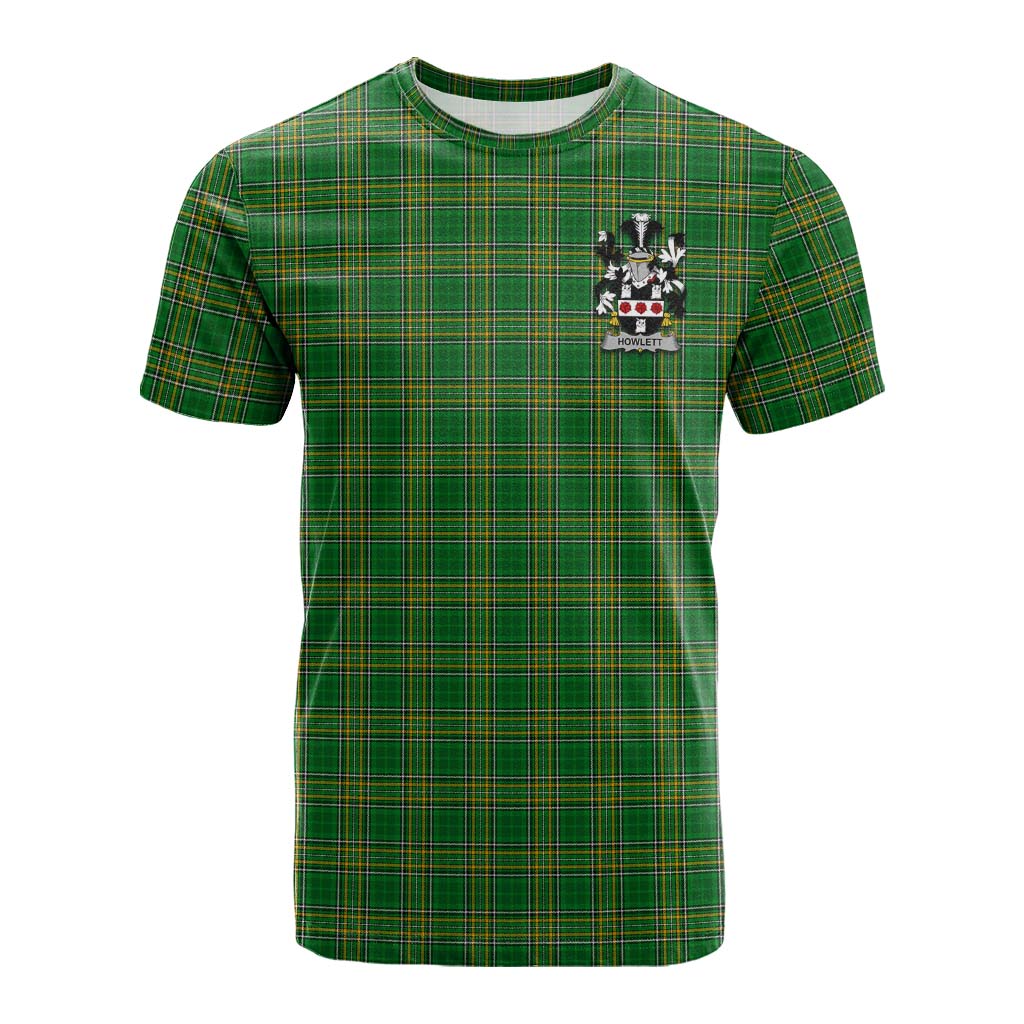 Howlett Irish Clan Tartan Cotton T-shirt with Coat of Arms Kid's Shirt - Tartan Vibes Clothing