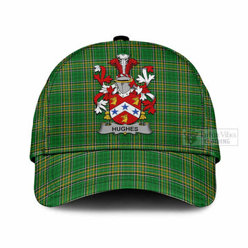 Hughes Irish Clan Tartan Classic Cap with Coat of Arms