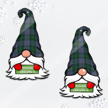 Hughes Gnome Christmas Ornament with His Tartan Christmas Hat