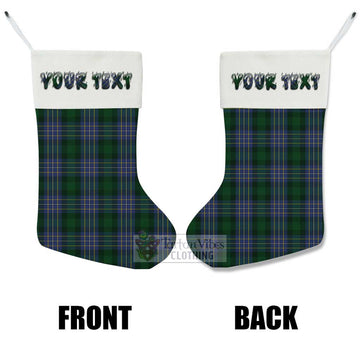 Hughes Tartan Christmas Stocking with Personalized Text