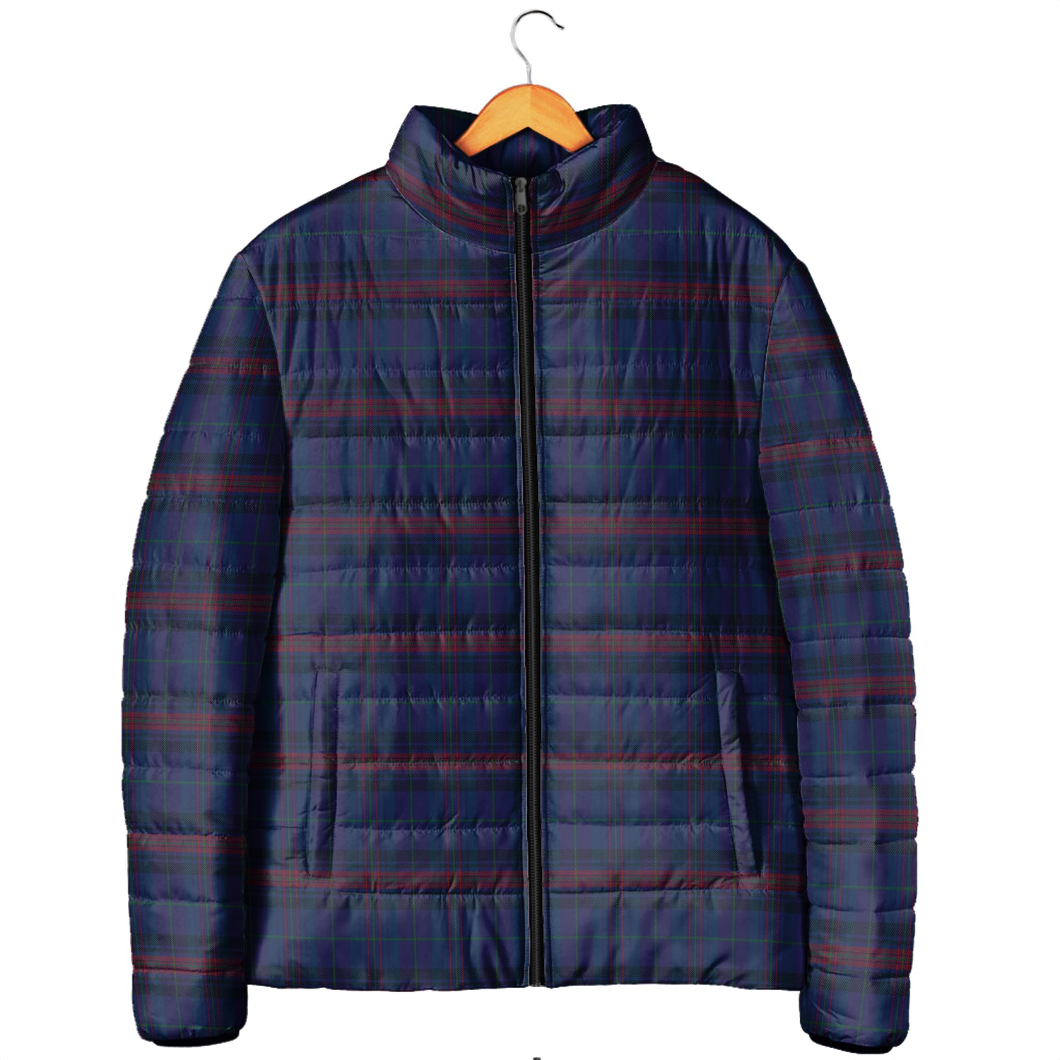 Hughes of Wales Tartan Padded Jacket Men's Padded Jacket - Tartan Vibes Clothing