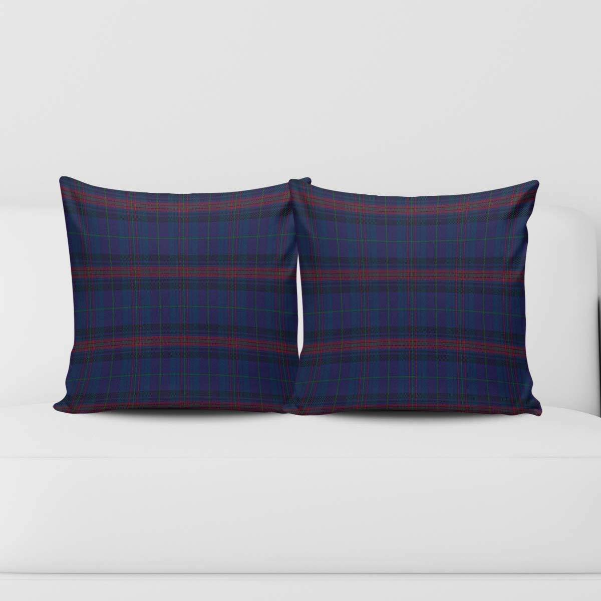 Hughes of Wales Tartan Pillow Cover Square Pillow Cover - Tartanvibesclothing