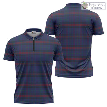 Hughes of Wales Tartan Zipper Polo Shirt