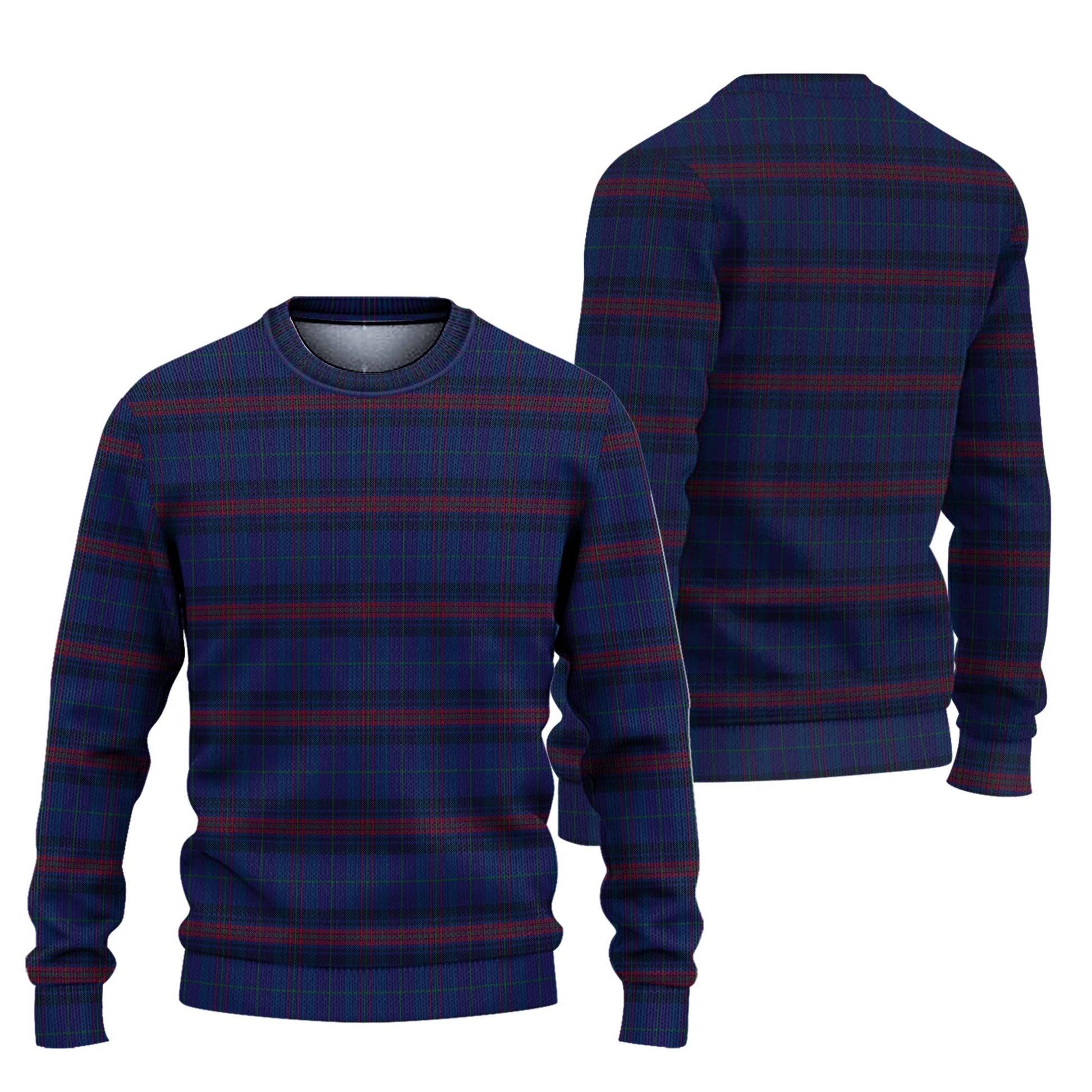 Hughes of Wales Tartan Knitted Sweater Unisex - Tartanvibesclothing