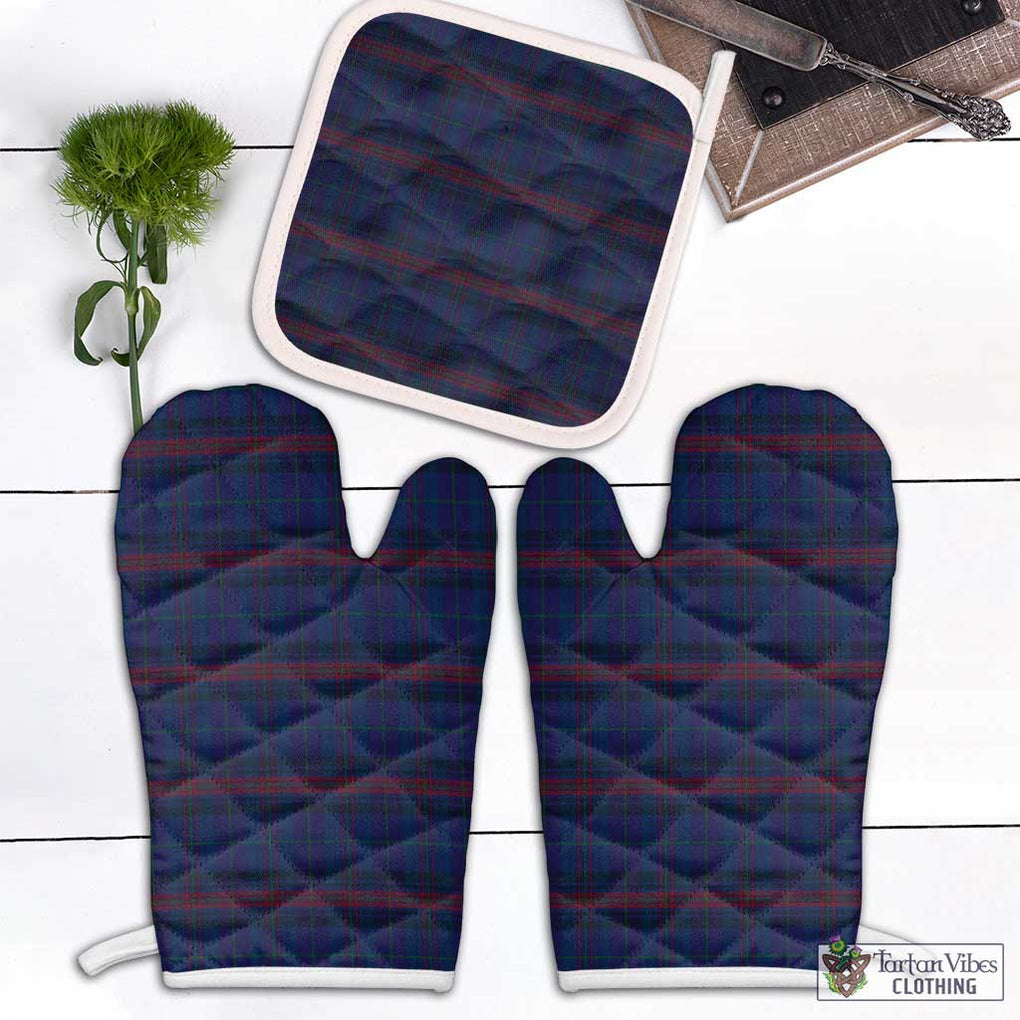 Hughes of Wales Tartan Combo Oven Mitt & Pot-Holder Combo 1 Oven Mitt & 1 Pot-Holder White - Tartan Vibes Clothing