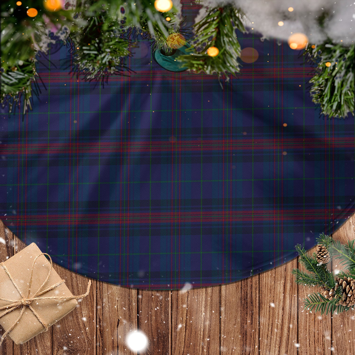 Hughes of Wales Tartan Christmas Tree Skirt - Tartanvibesclothing