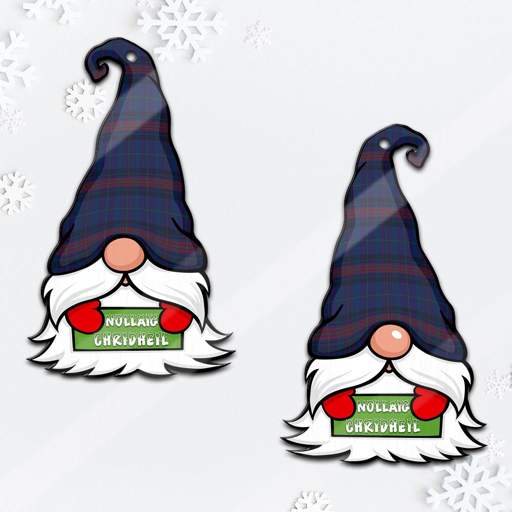 Hughes of Wales Gnome Christmas Ornament with His Tartan Christmas Hat - Tartan Vibes Clothing