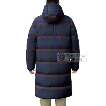 Hughes of Wales Tartan Long Down Jacket