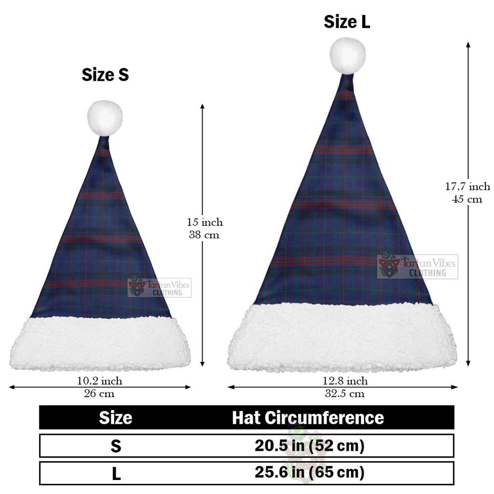 Tartan Vibes Clothing Hughes of Wales Tartan Christmas Santa Hats