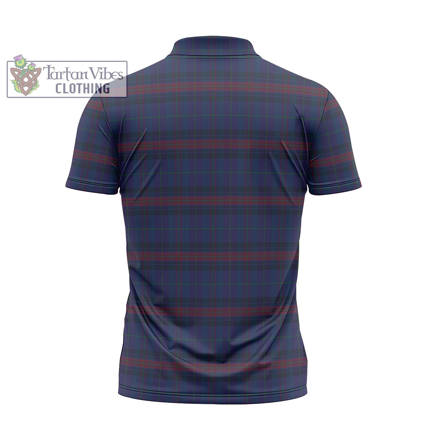 Tartan Vibes Clothing Hughes of Wales Tartan Zipper Polo Shirt