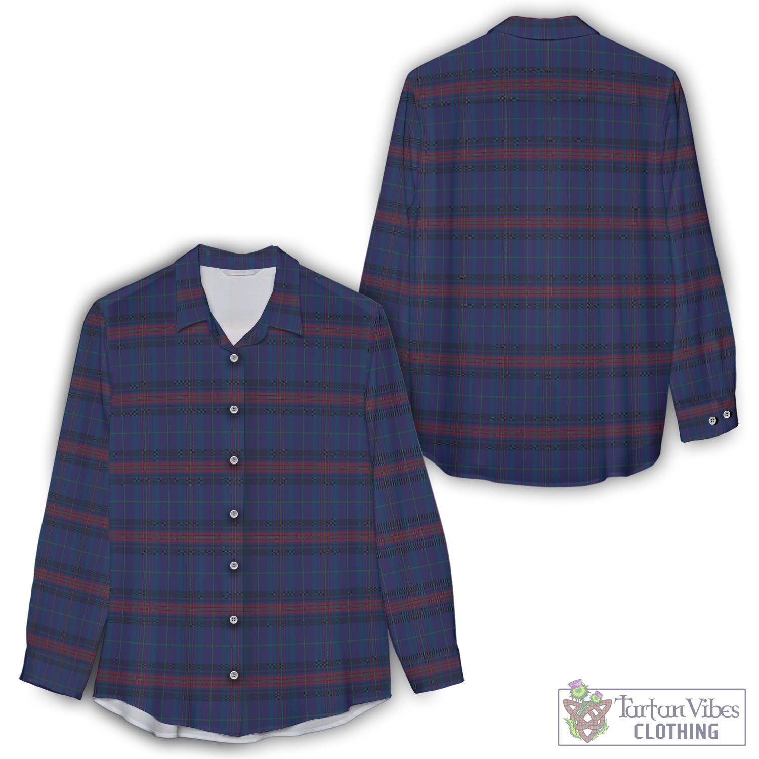 Hughes of Wales Tartan Womens Casual Shirt