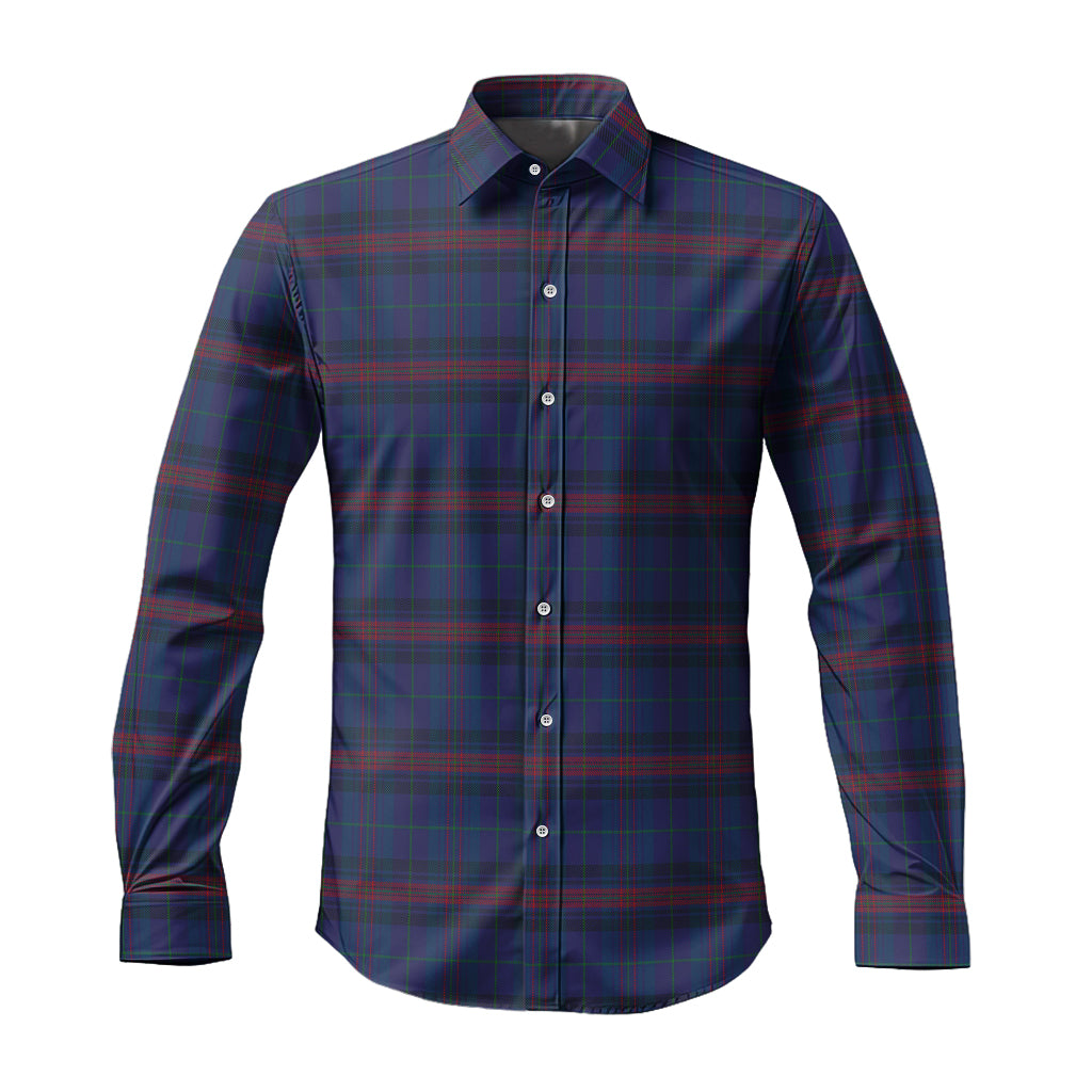 hughes-of-wales-tartan-long-sleeve-button-up-shirt