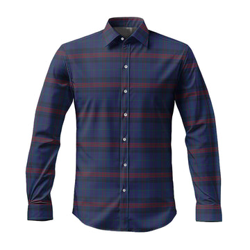 Hughes of Wales Tartan Long Sleeve Button Up Shirt