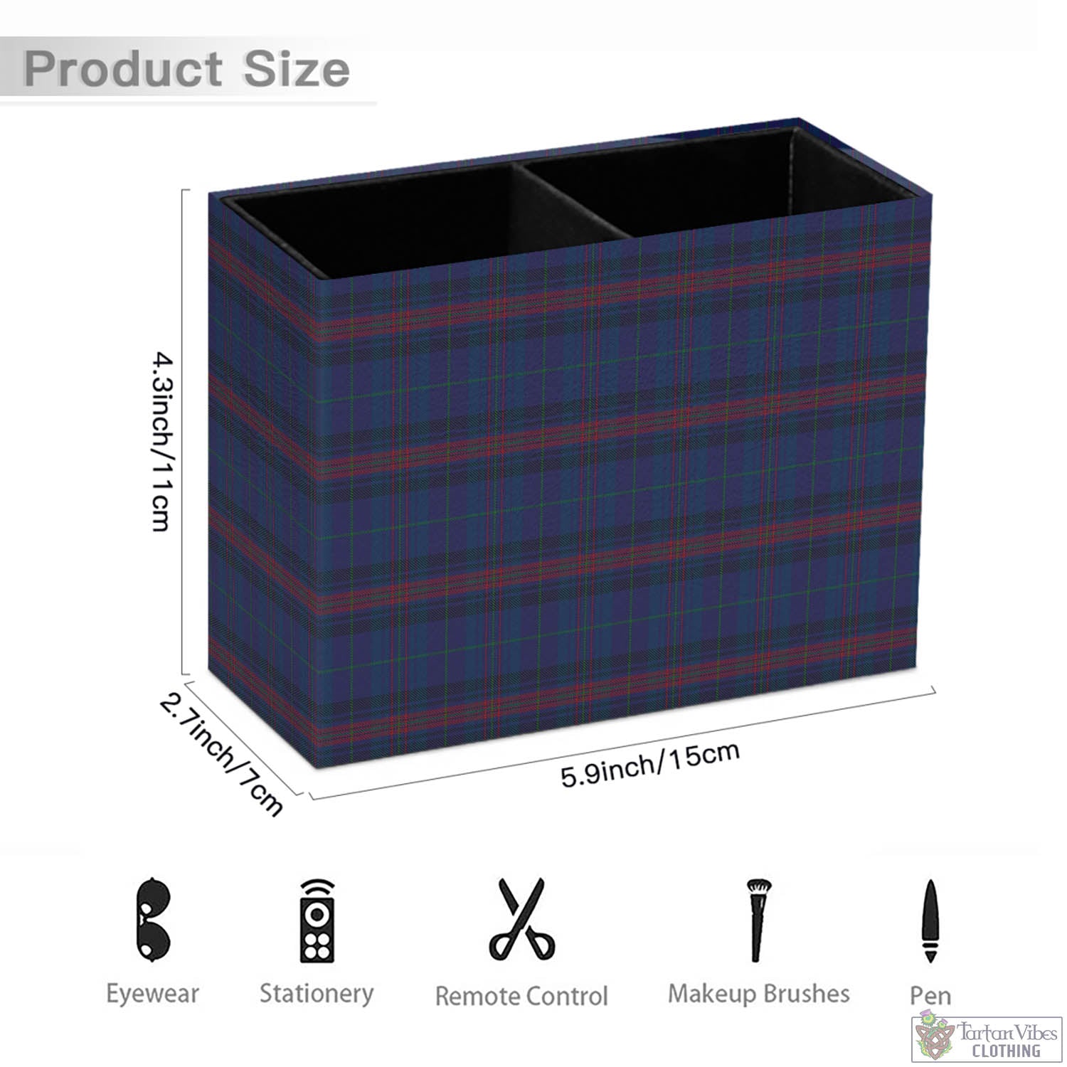 Tartan Vibes Clothing Hughes of Wales Tartan Pen Holder