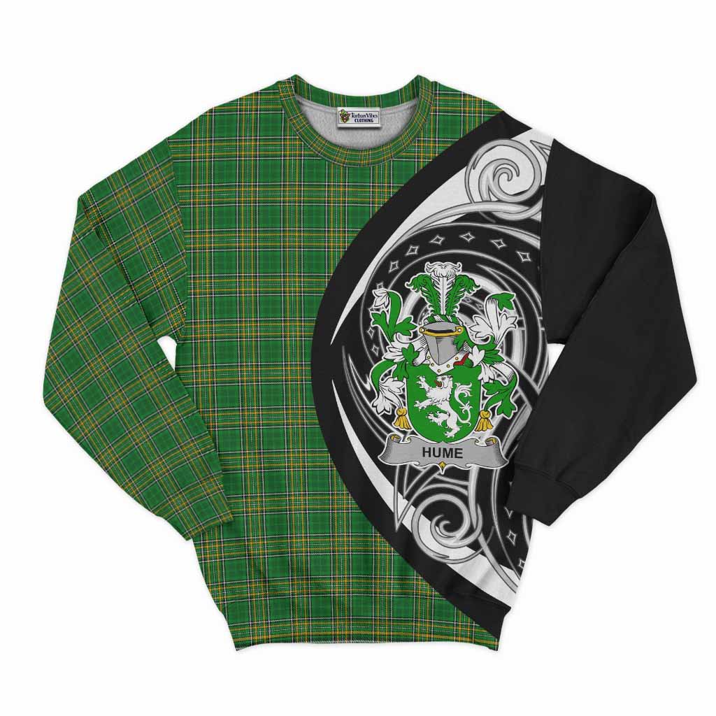 Hume Irish Clan Sweatshirt Celtic Circle Style Unisex - Tartan Vibes Clothing