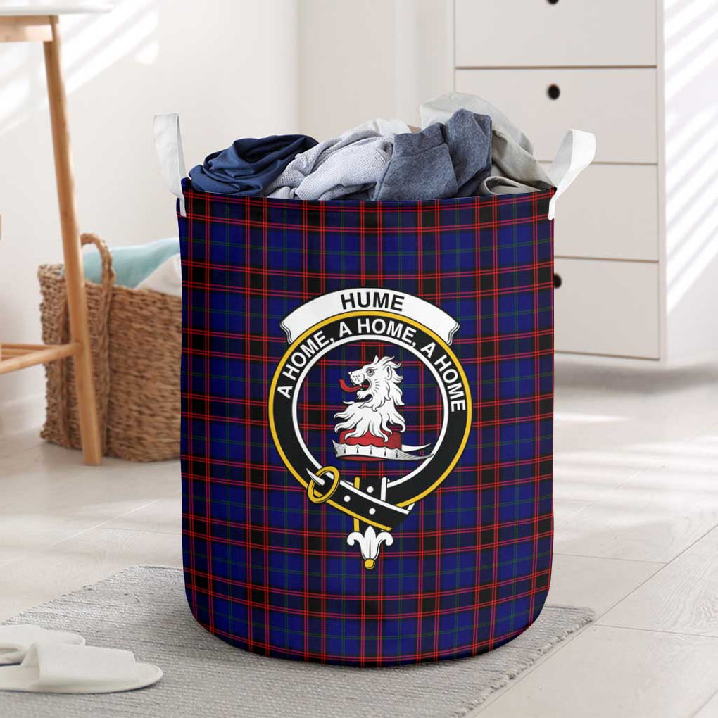 Hume Modern Tartan Laundry Basket with Family Crest One Size - Tartanvibesclothing Shop