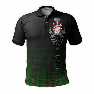 Hunter Irish Clan Polo Shirt with Coat of Arms Erin Go Bragh Celtic Inspired Kid - Tartan Vibes Clothing