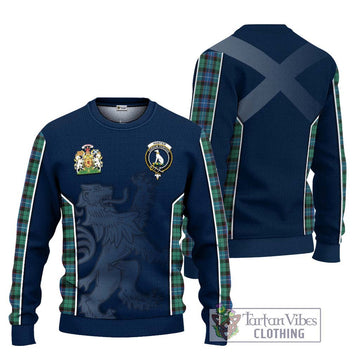 Hunter Ancient Tartan Ugly Sweater with Family Crest and Lion Rampant Vibes Sport Style