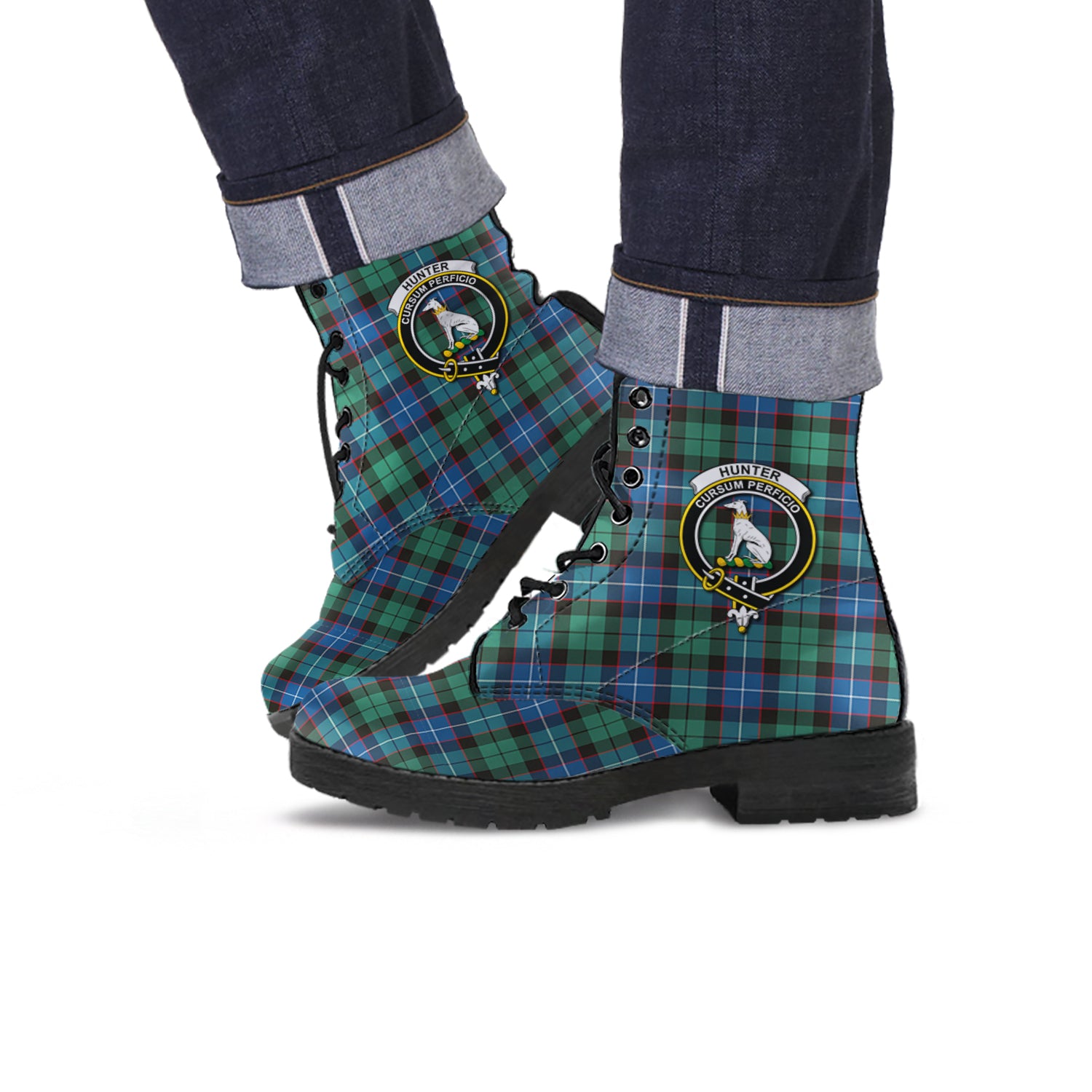 hunter-ancient-tartan-leather-boots-with-family-crest