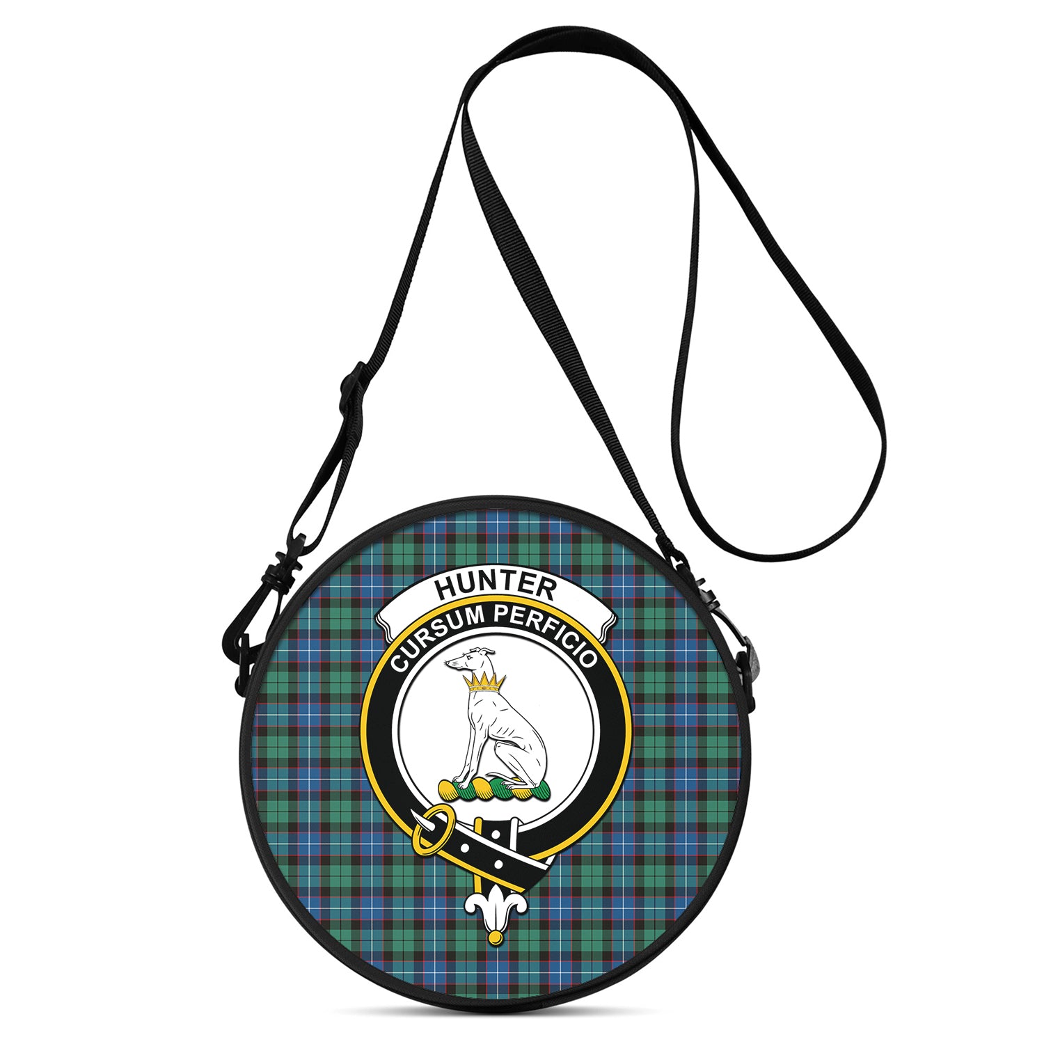 hunter-ancient-tartan-round-satchel-bags-with-family-crest