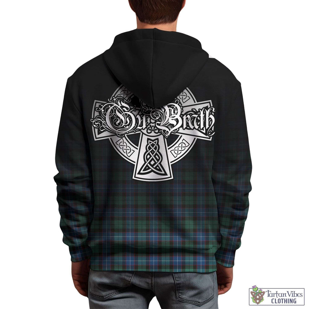 Tartan Vibes Clothing Hunter Ancient Tartan Hoodie Featuring Alba Gu Brath Family Crest Celtic Inspired