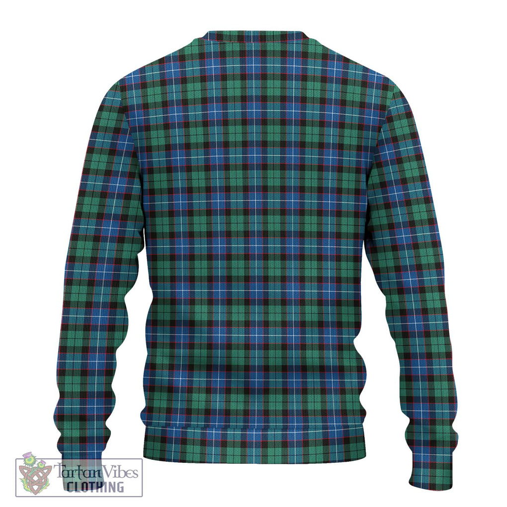 Hunter Ancient Tartan Knitted Sweater with Family Crest DNA In Me Style - Tartanvibesclothing Shop