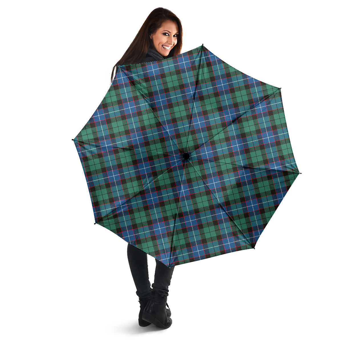 Hunter Ancient Tartan Umbrella - Tartanvibesclothing