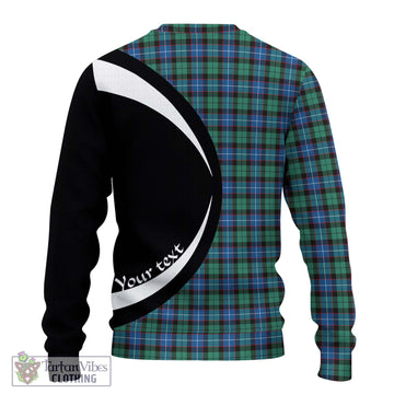 Hunter Ancient Tartan Ugly Sweater with Family Crest Circle Style