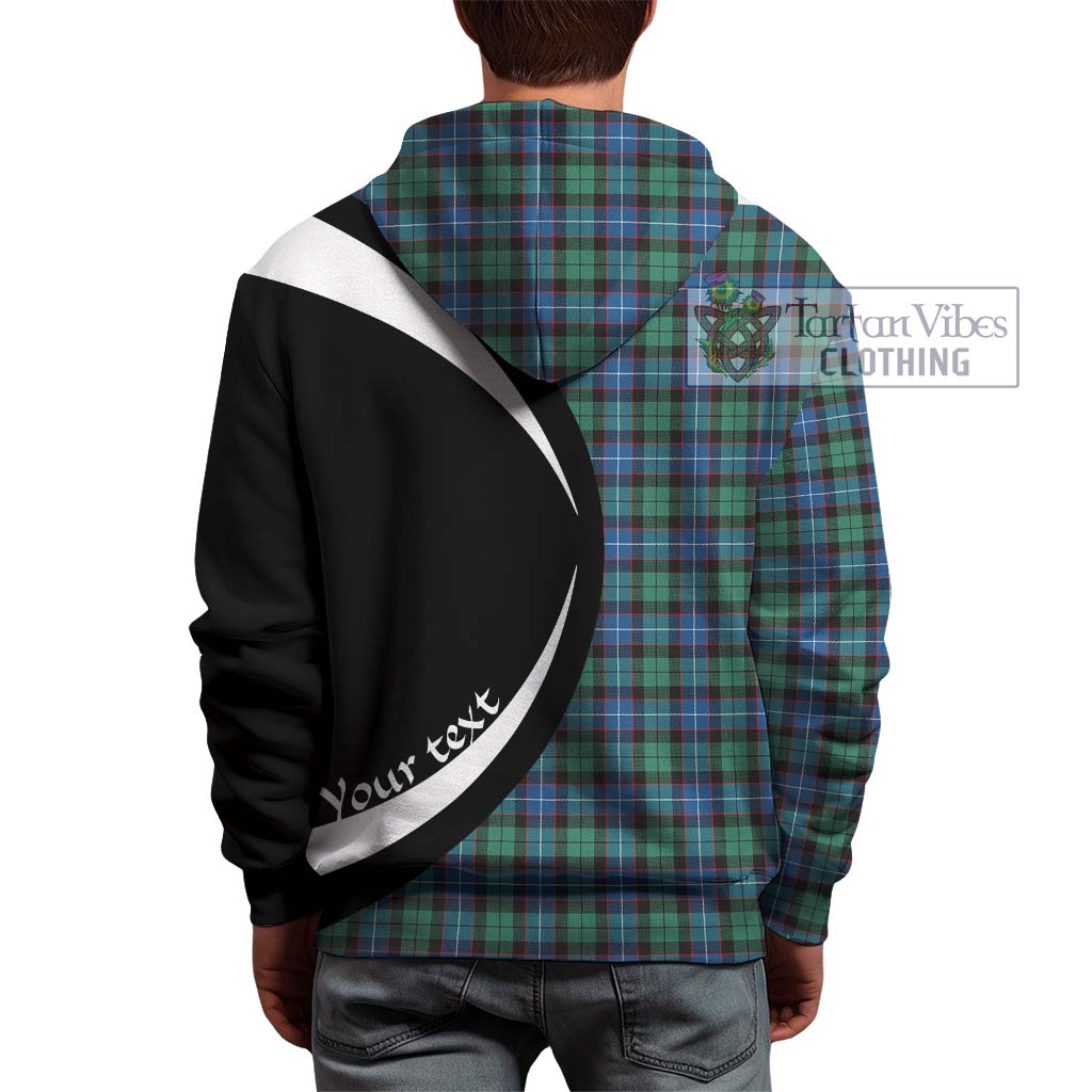 Tartan Vibes Clothing Hunter Ancient Tartan Hoodie with Family Crest Circle Style