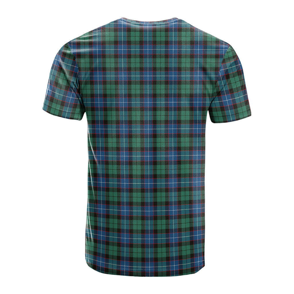 Hunter Ancient Tartan T-Shirt with Family Crest - Tartan Vibes Clothing