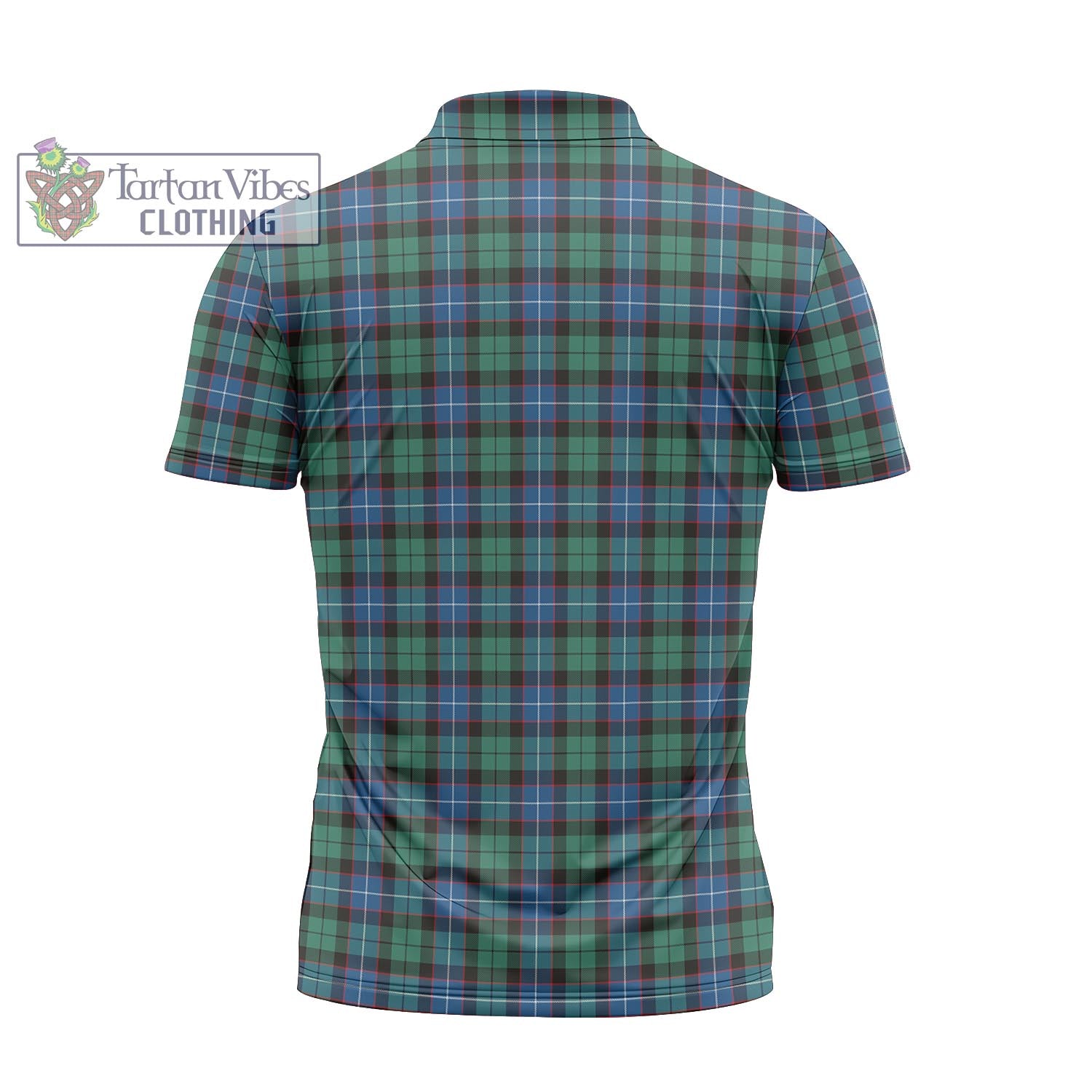 Tartan Vibes Clothing Hunter Ancient Tartan Zipper Polo Shirt