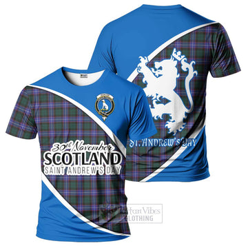 Hunter (Hunterston) Family Crest Tartan T-Shirt Celebrate Saint Andrew's Day in Style